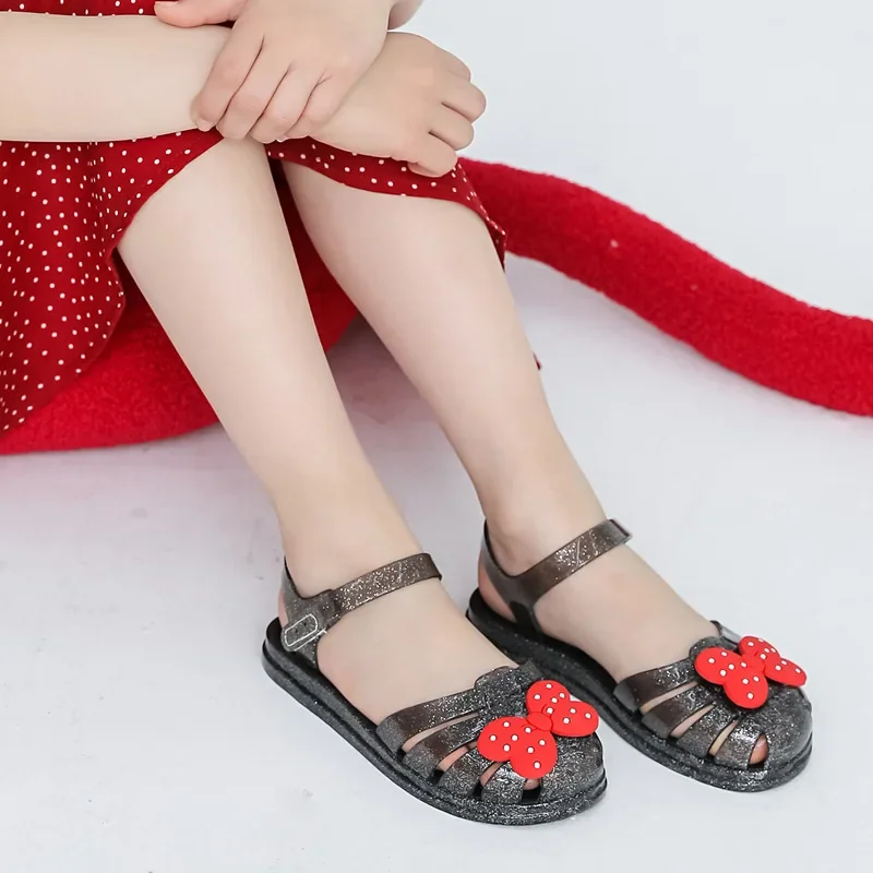 Детские Дышащие Водостойкие Сандалии С Бантиком И Мягкой Подошвой