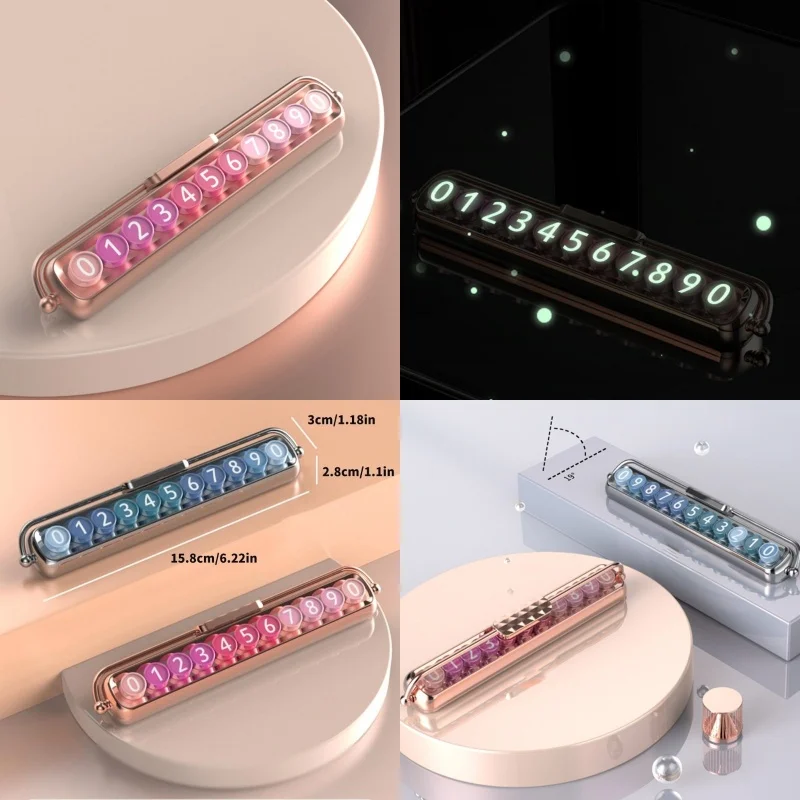 

Украшение приборной панели с номером парковки, временный знак остановки для мобильного телефона для легкой автомобиля