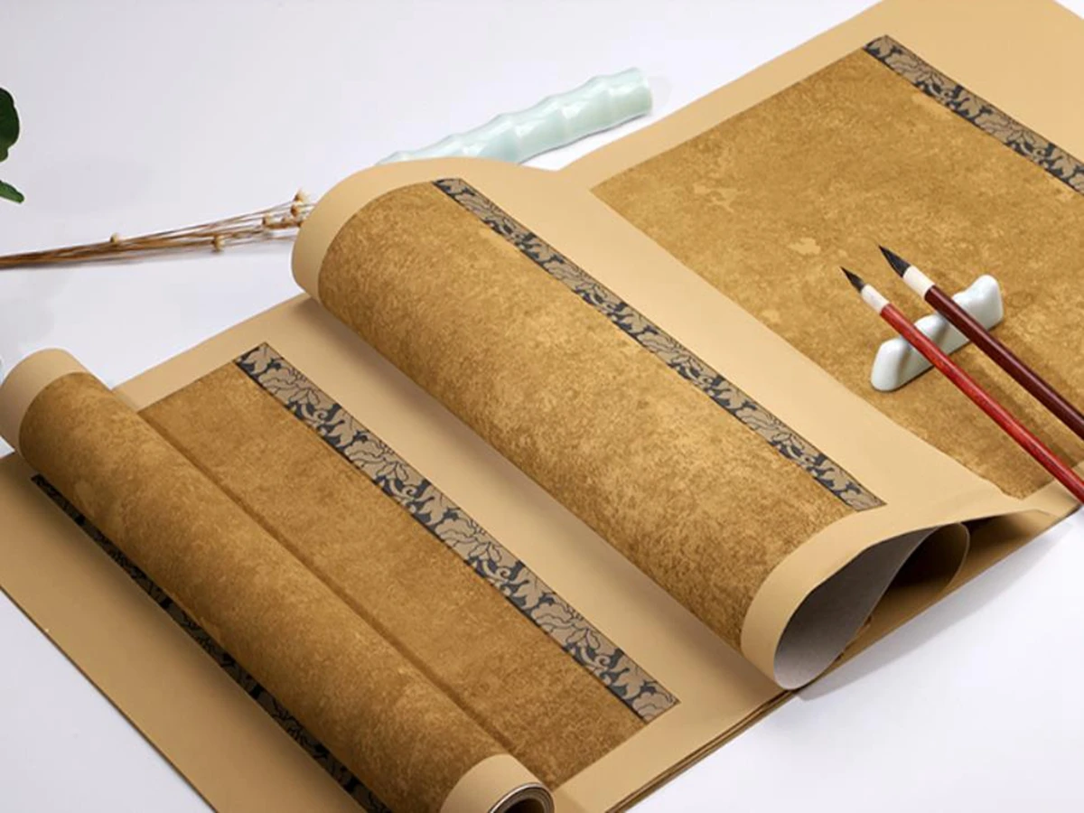 

10 шт. античный батик половина-сырец половина зрелой песни Цзинь тиао пин кисть чернила каллиграфия упражнения работа Xuan бумага