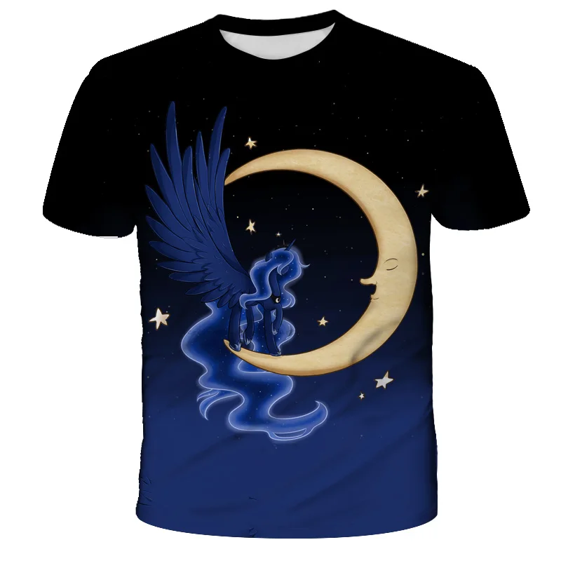 

2022 Summer New 3D Un-icorn Print T Shirts Girls Boys Tops Clothes Kids Clothes Casual Comfortable Cute Un-icornT Shirts