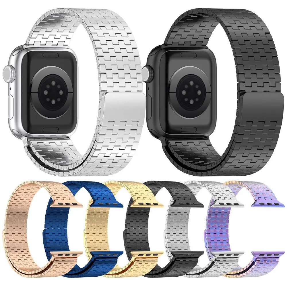 

Luxury Milanese Magnetic Band For Apple Watch Ultra 49mm 8 7 45mm 41 Stainless Steel Strap For iWatch 6 5 4 3 SE 40 44mm 42 38mm