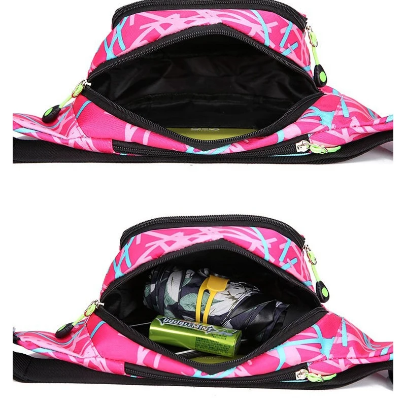 Wholesale Sports Running Waterproof Waist Bag Sling Crossbody Custom Fanny Pack Waist Belt Pack With Earphones Hole