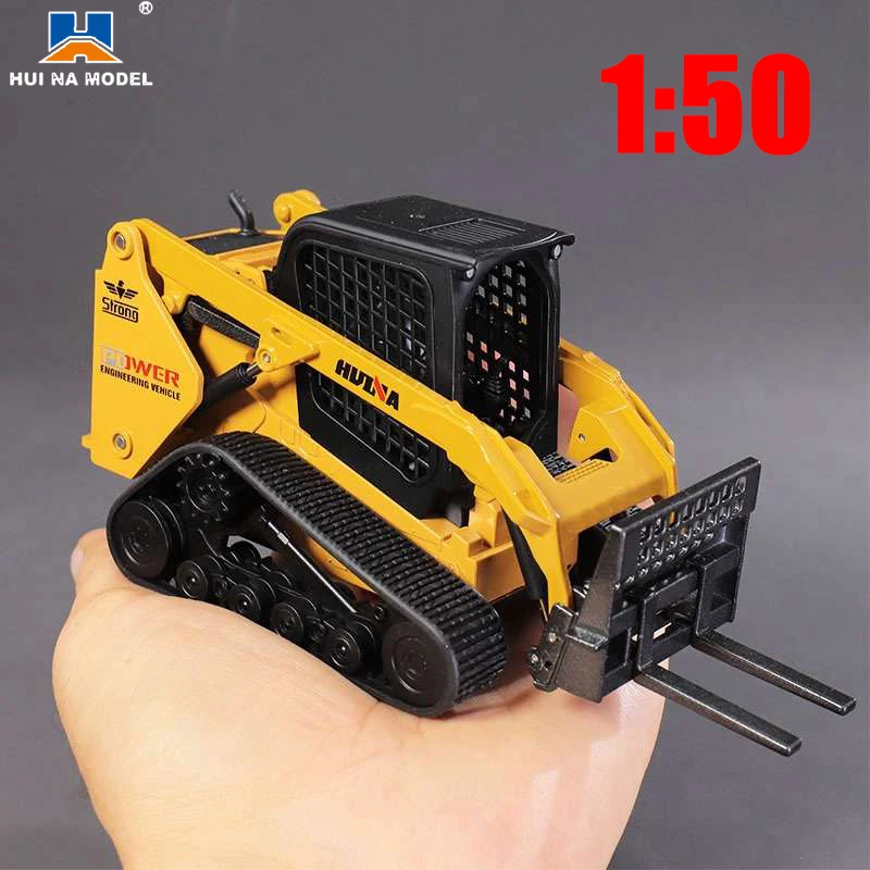 New HUINA 1:50 Diecast Dump Truck Excavator Wheel Loader Metal Model Construction Vehicle Toys for Boys Birthday Gift Collection