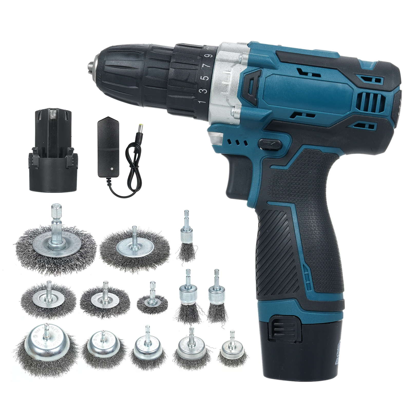 Комплект для чистки аккумуляторной электрической дрели 12 В с аккумулятором 2 0 Ач