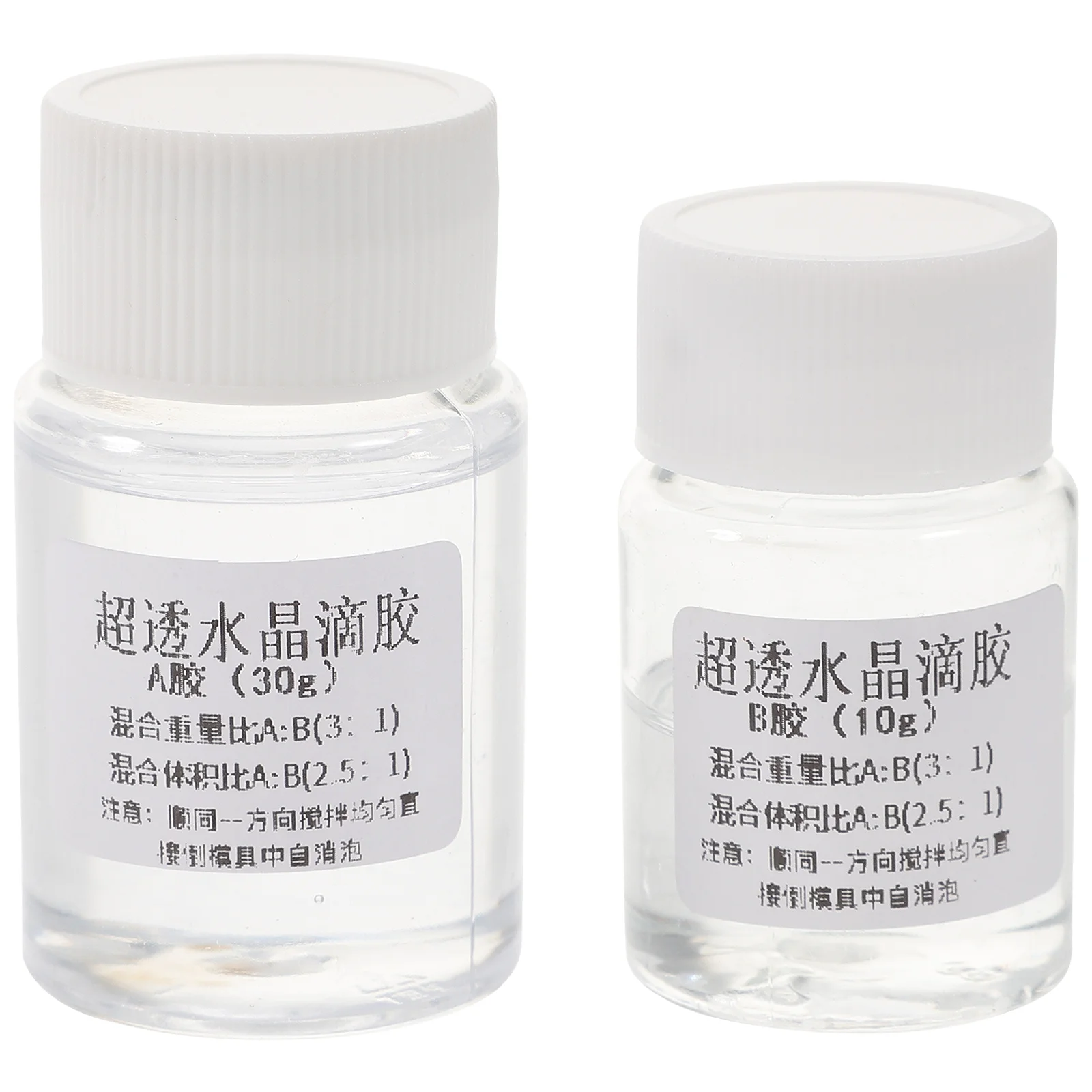 

2 Sets Plastic Epoxy Jewelry Making Glue Two Part Epoxy Resin Crystal Clear Glue Epoxy Resin Kit DIY Jewelry Making Epoxy Glue