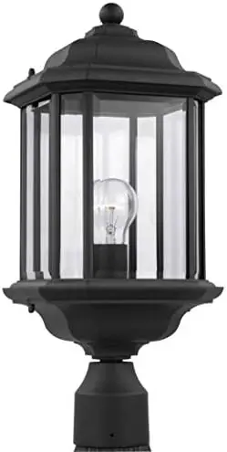 

Kent Outdoor Semi-Flush Mount Convertible Pendant Outside Fixture, One - Light, Black