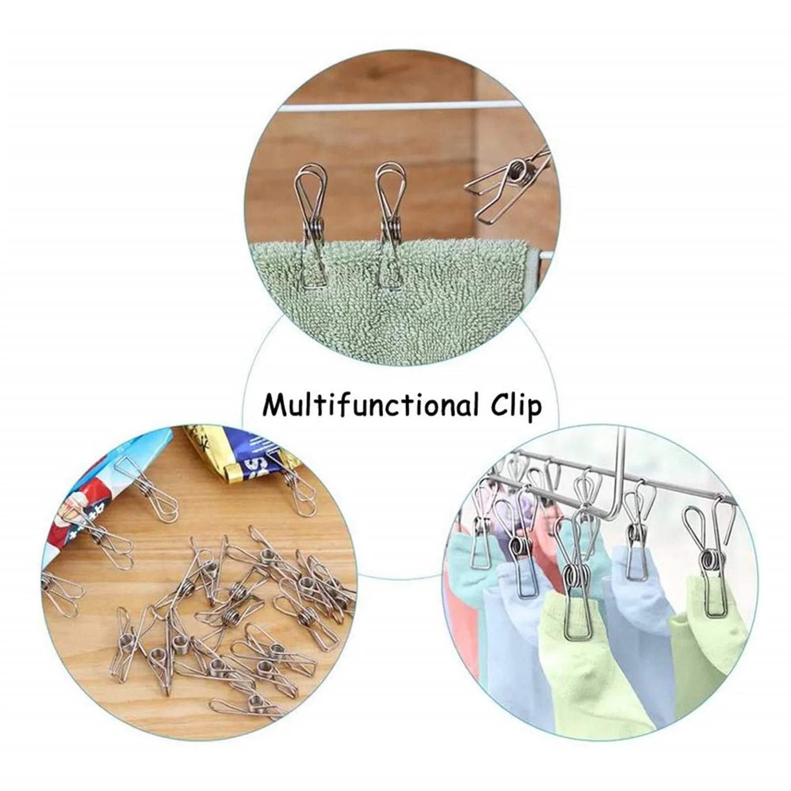 

Stainless Steel Clothes Pins Heavy Duty ClothespinsMultipurpose Wire Utility Clips Easy To Use Stainless Steel Clothespins For