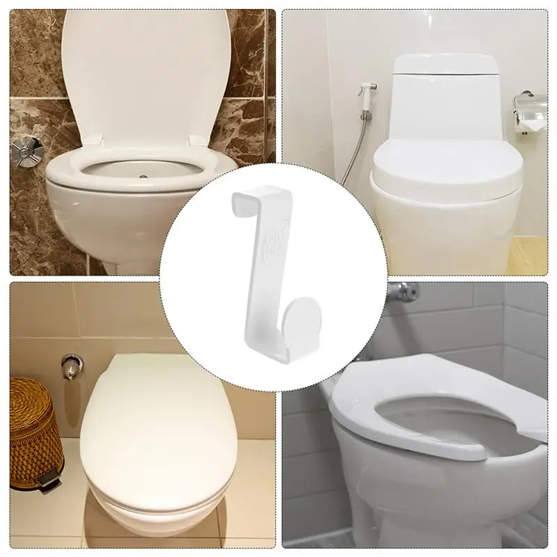 

3pcs Potty Hook Multifunctional Plastic Hanging Hook Punch Free Cabinet Hook