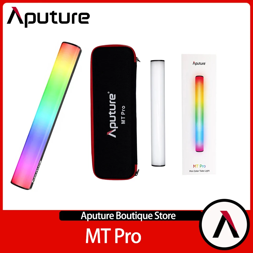 

Aputure MT Pro RGB Stick Lamp 7.5w 2000-10000K Full-color Chargeable LED Pixel Tube Light for Youtube Vlogging Shooting