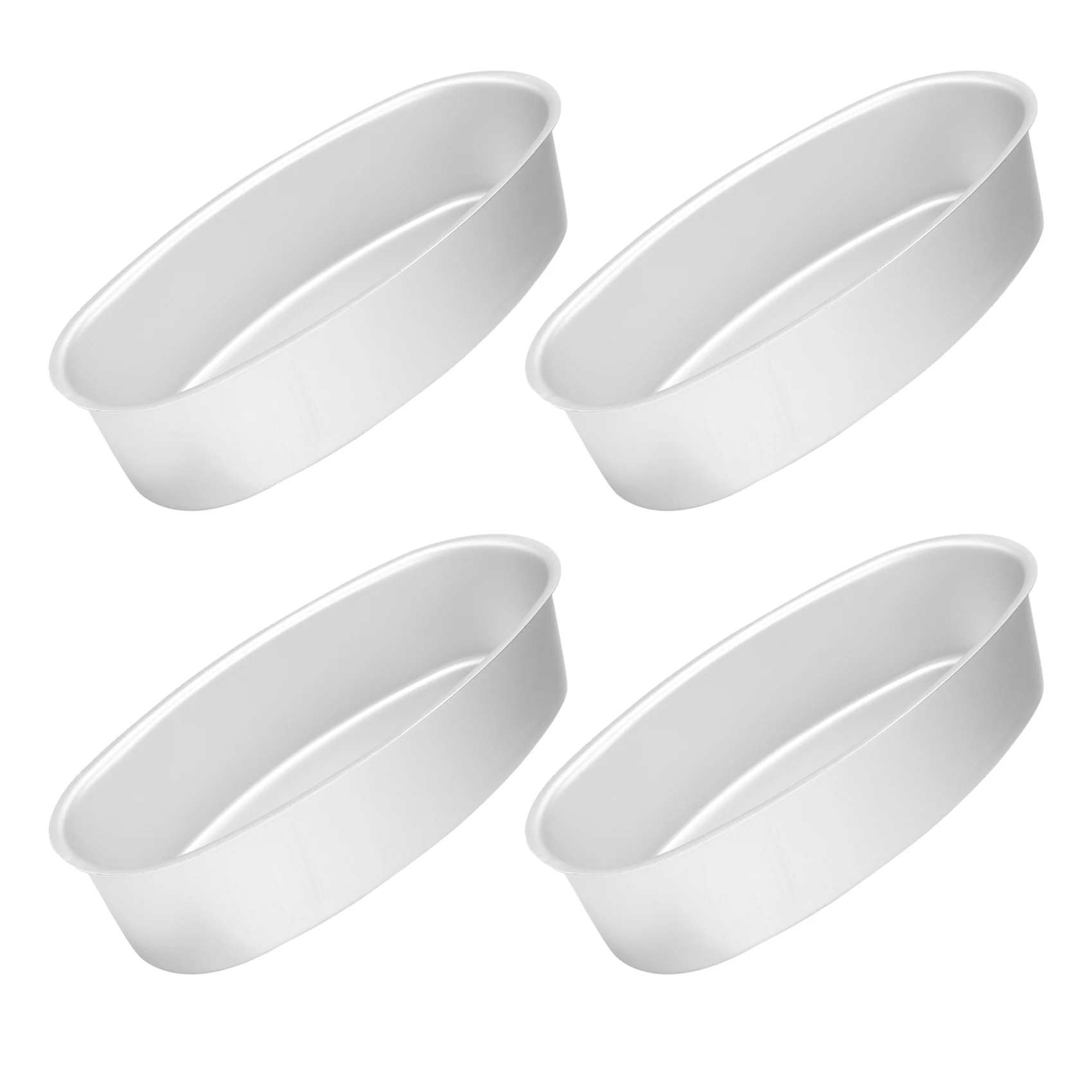 

Овальная сковорода для чизкейков, 4 упаковки, 8-дюймовая антипригарная овальная форма для торта, хлеба и мяса, жаростойкая посуда, алюминиевы...