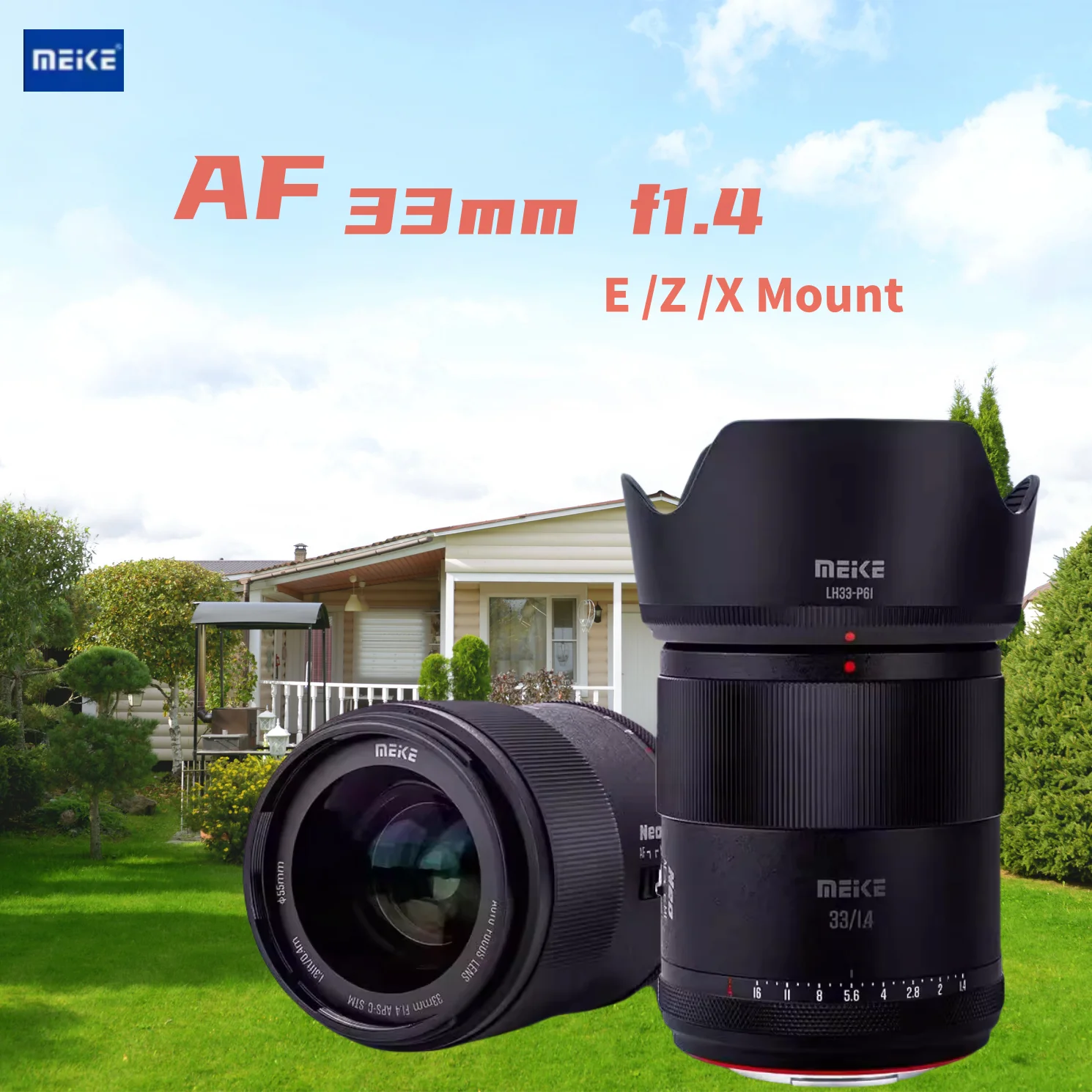 Фото Meike 33 мм F1.4 AF APS-C STM Средний телефото Prime портретный объектив для камер Fujifilm X/Nikon Z/ Sony E Mount №1