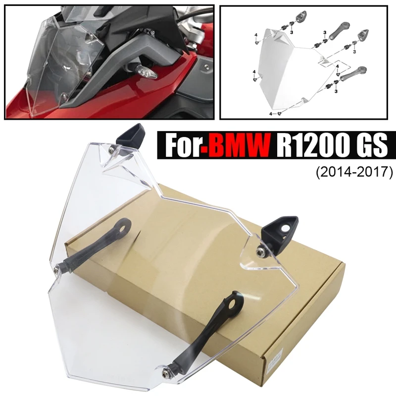 

Motorcycle Headlight Cover Transparent Headlight Guard Headlight Protector for BMW R1250GS R1200GS ADV 2013-2021