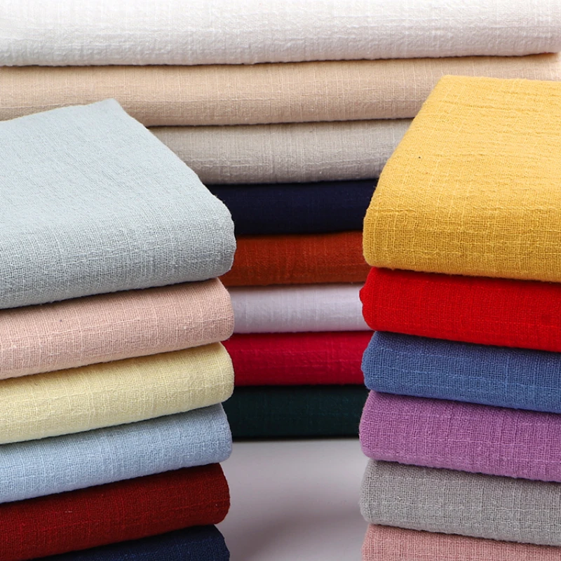 

Soft Linen Cotton Fabric Organic Material Pure Natural Flax Fabrics For Sewing Dress Patchwork by the Meter 50X135cm