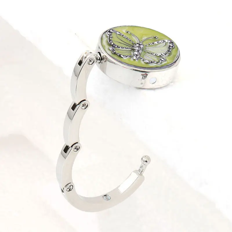 

Fashion Butterfly Beetle Folding Hanger Holder Table Hook for Purse Handbag Black and White Butterfly Bag Hook High Quality