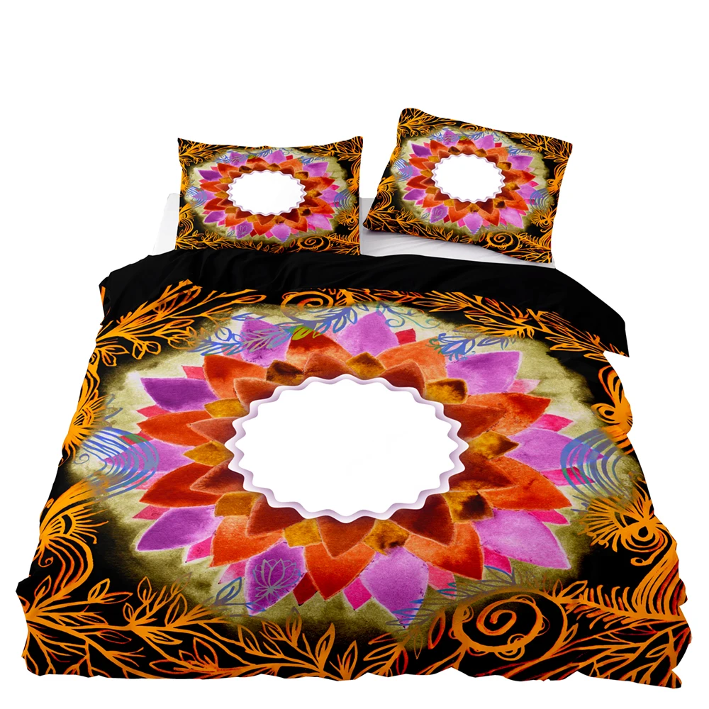 Винтажный комплект постельного белья качественный черный с пододеяльником и