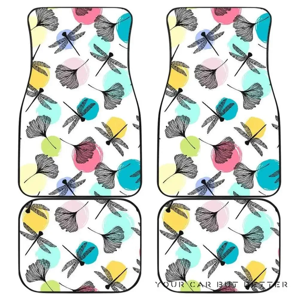 Коврики для автомобиля с рисунком листьев гинкго 045109