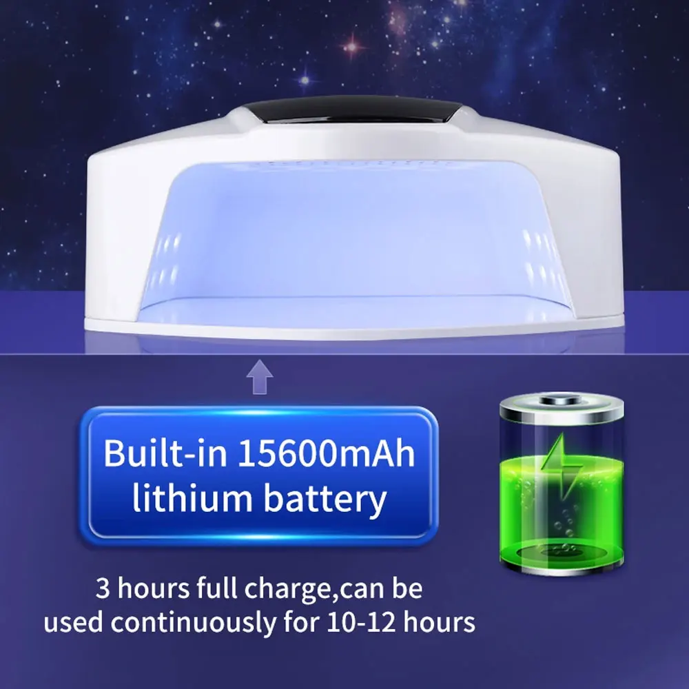 S90plus аккумуляторная УФ-лампа для ногтей 96 Вт духовка беспроводная сушилка