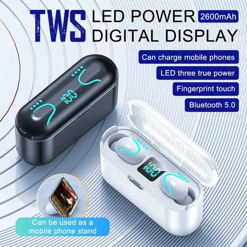 

Stereo TWS Earphones With Mic Digital Display Sports Headphone Music Sport Headset Bluetooth 5.0 Earbuds