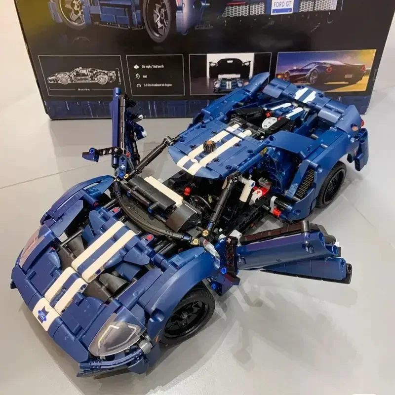 2024 Ford GT Muscle Sports Car Технический MOC 42154 Строительные блоки Модель гоночного