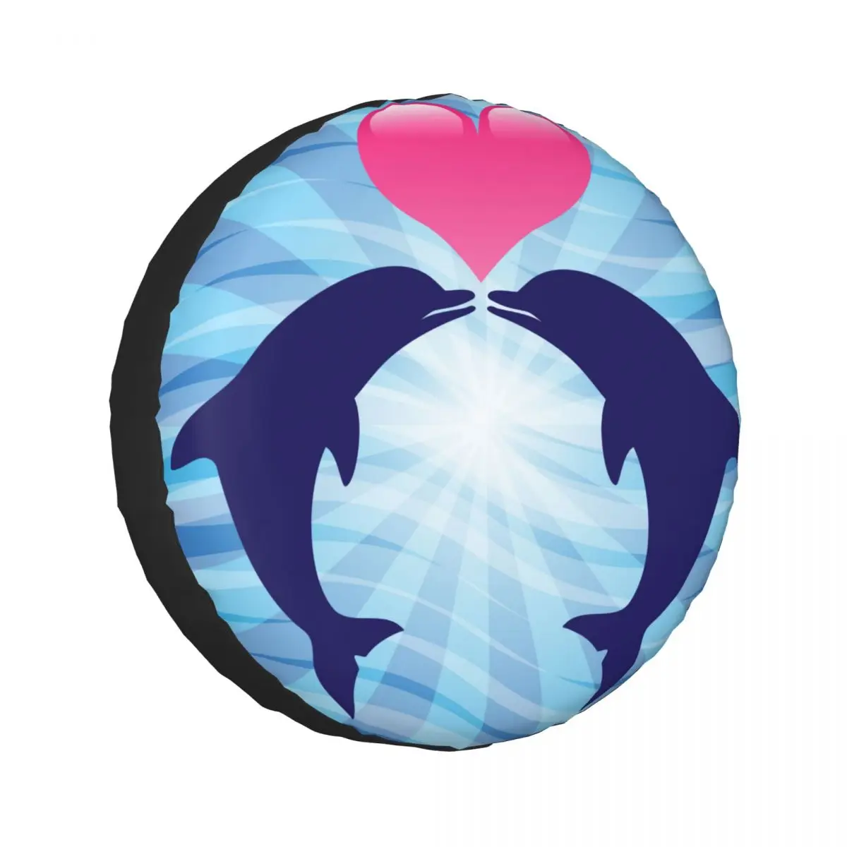 

Универсальный чехол для телефона из полиэстера с рисунком в виде любовных дельфинов