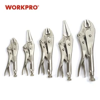workpro locking pliers set crv lock pliers curved jaw pliers straight long nose pliers multi function welding tools