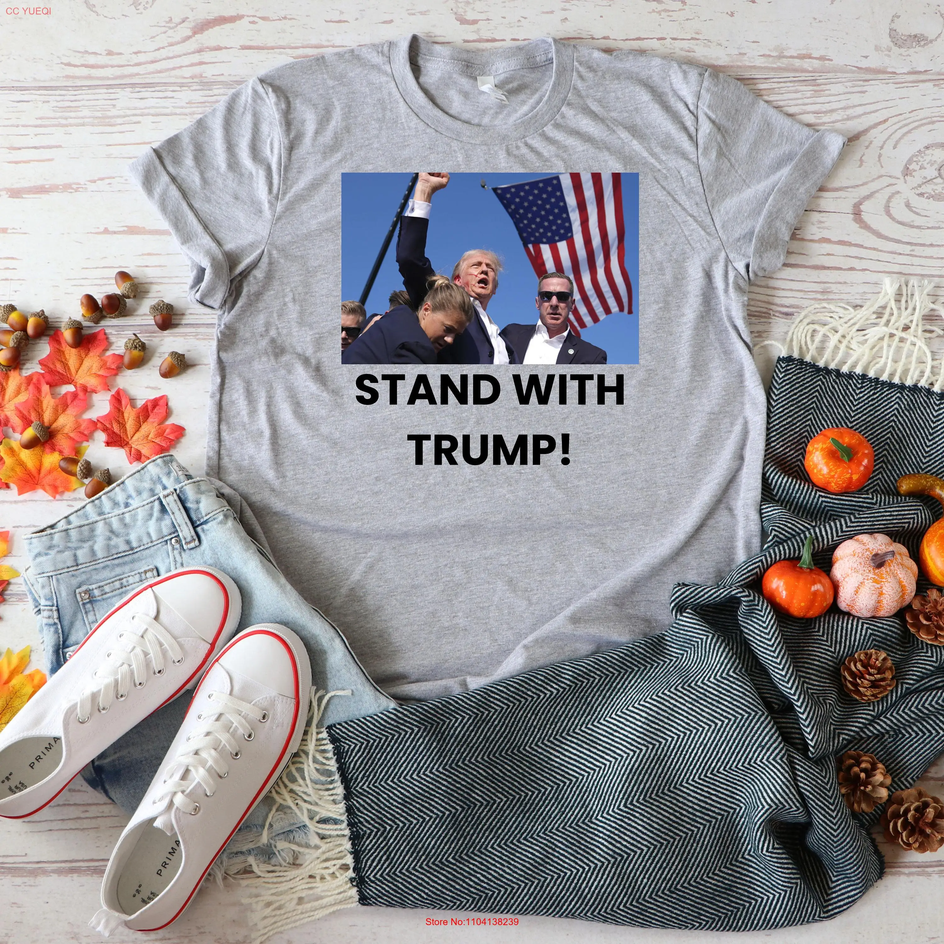 Футболка Стойка с Трампом они пропущенные ралли возврат сделают Америку снова