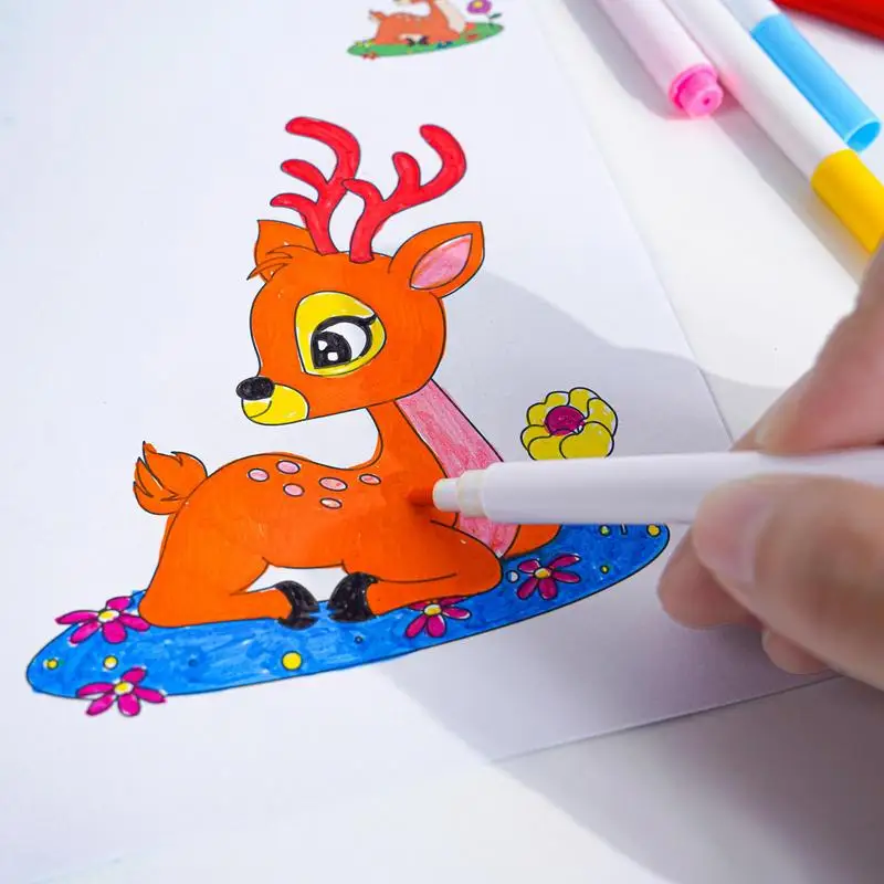 Массовые книжки-раскраски для детей 6 шт. праздничные детская игрушка-раскраска