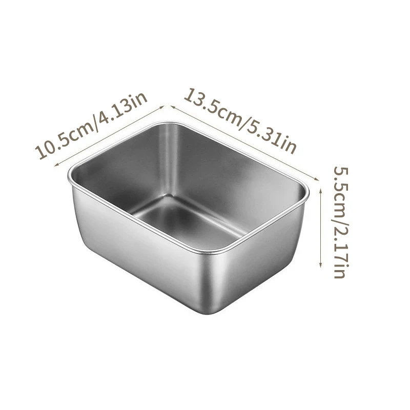 1/4 шт. ящик для хранения продуктов в холодильнике из нержавеющей стали с крышкой
