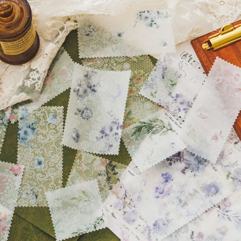 20 Шт. Кружевная Бумага С Цветочным Красителем Для Скрапбукинга Сделай Сам
