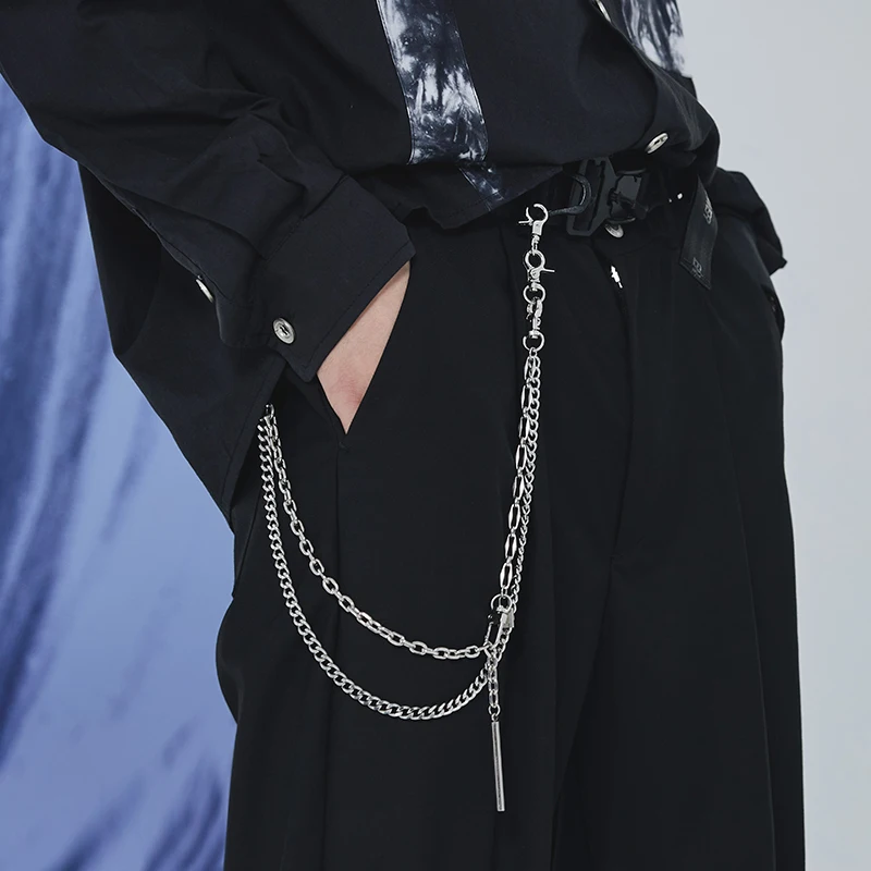 

Аксессуары ENSHADOWER 21AW, Мужская металлическая цепочка в стиле Хай-стрит, персонализированная уличная одежда в стиле хип-хоп, модная киберпанк