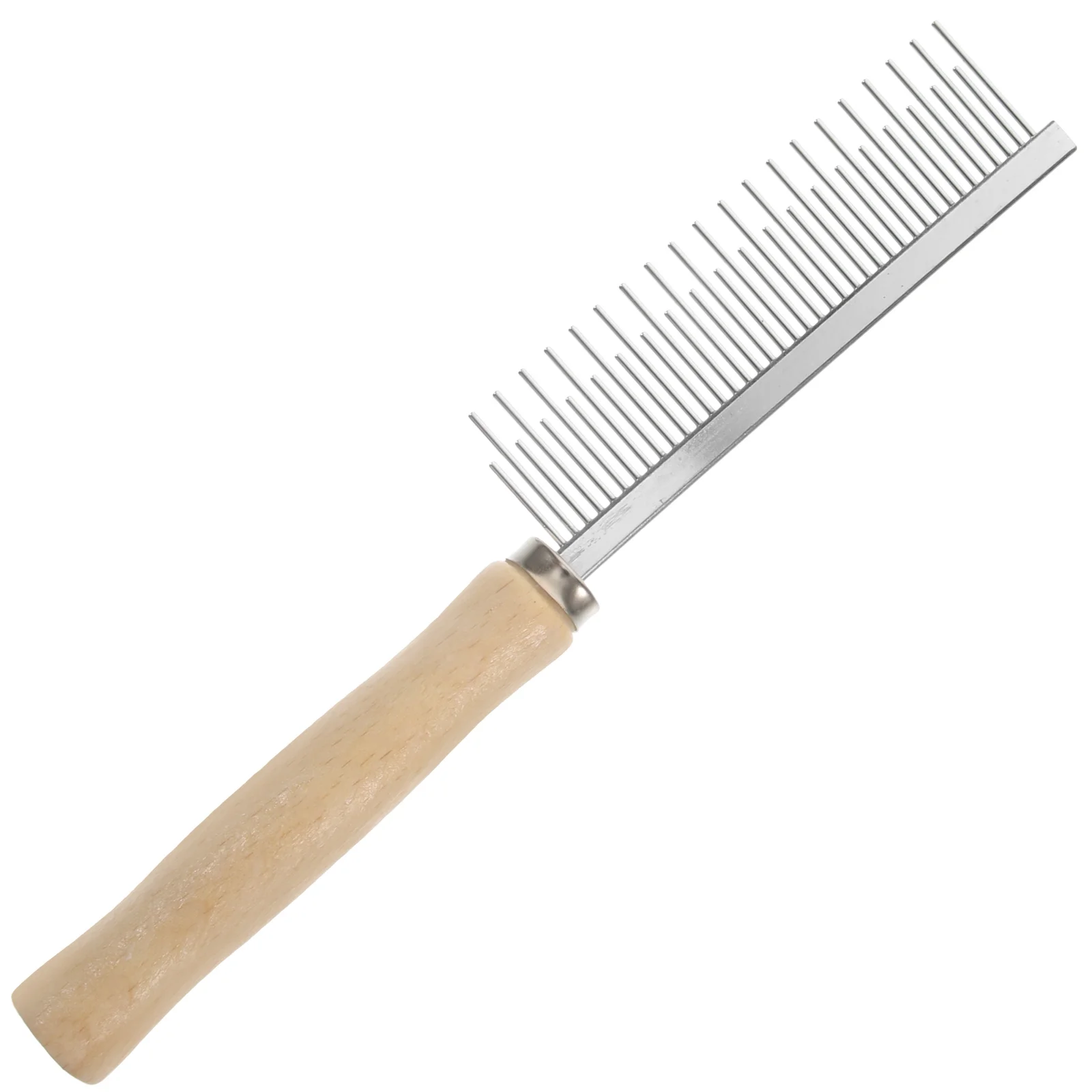 

Dog Comb Cat Comb Removing Matted Fur Comb Grooming Comb with Stainless Steel Teeth Handle