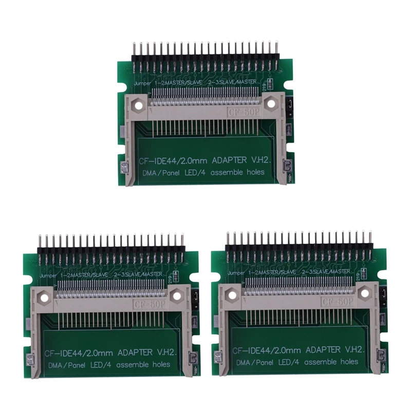 

3X IDE 44 Pin Male To CF Compact Flash Male Adapter Connector