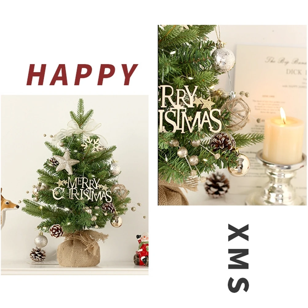 1 шт. 19 6 дюйма маленькая искусственная рождественская елка вращающаяся