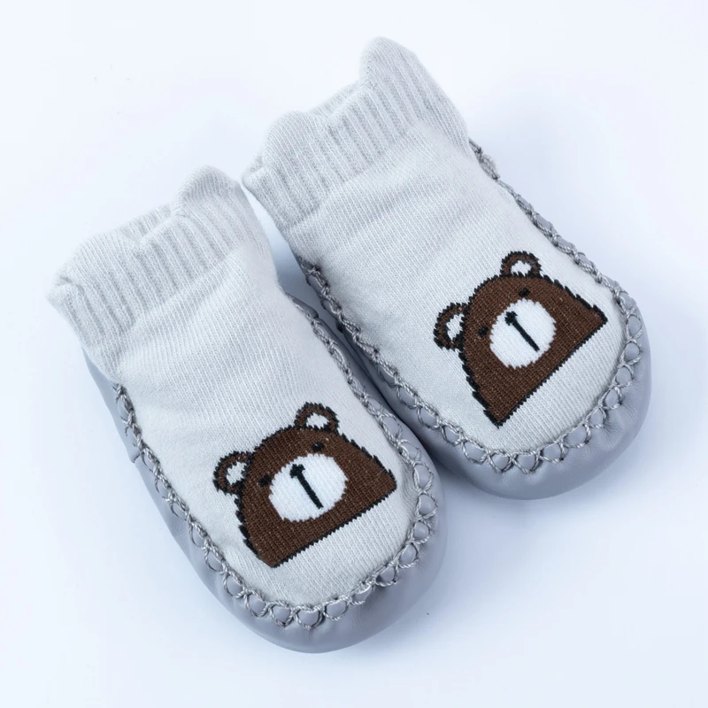 2022 Baby Socks With Rubber Soles Infant Baby Girls Boys Shoes Spring$ Autumn Newborn Floor Non-slip Toddle Soft Cartoon Sock