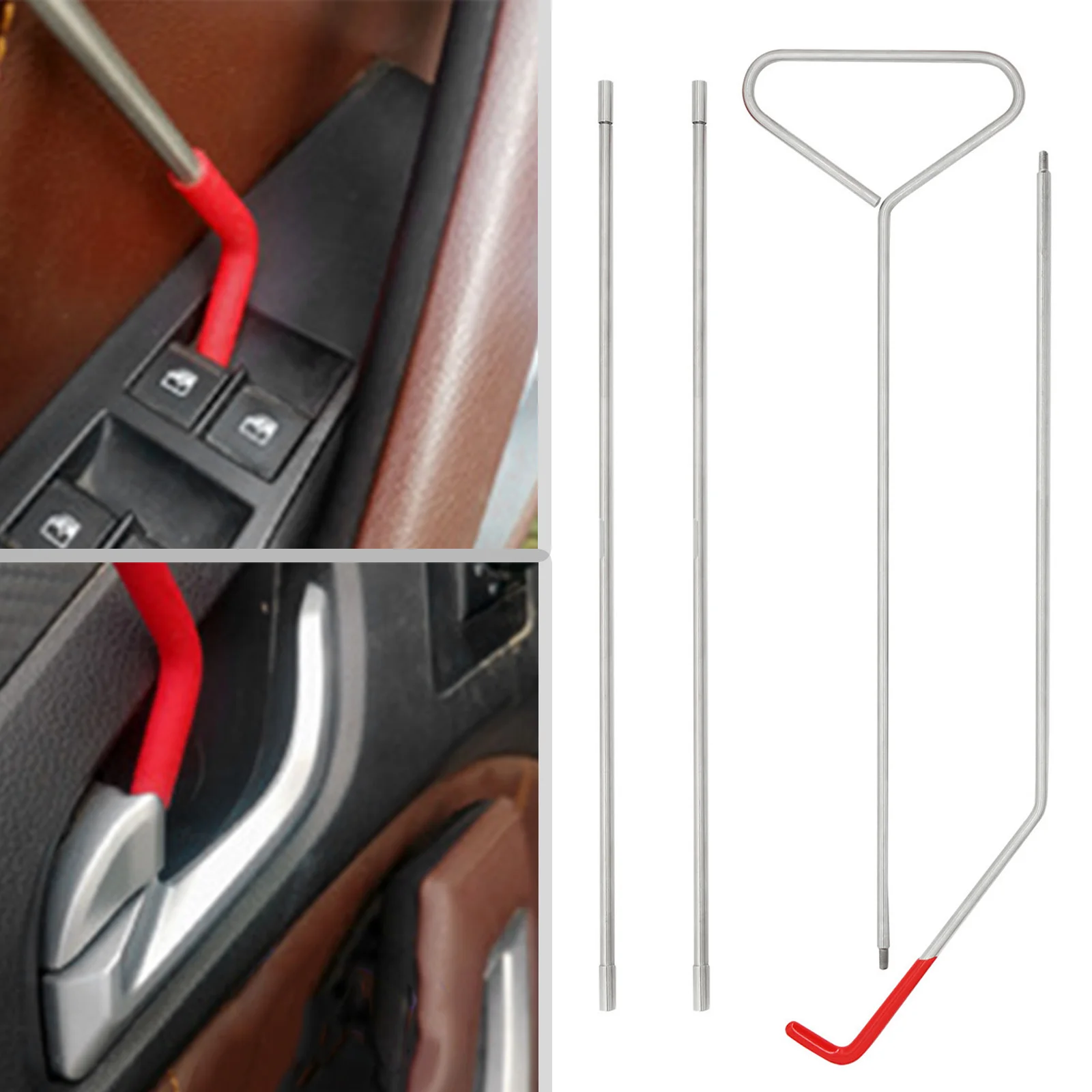 Car Long Reach Grabber Automotive Attachment Tool Kit Inflatable Air Pump Auto Window Door Opening Lockout  Fixing Gripper Tools