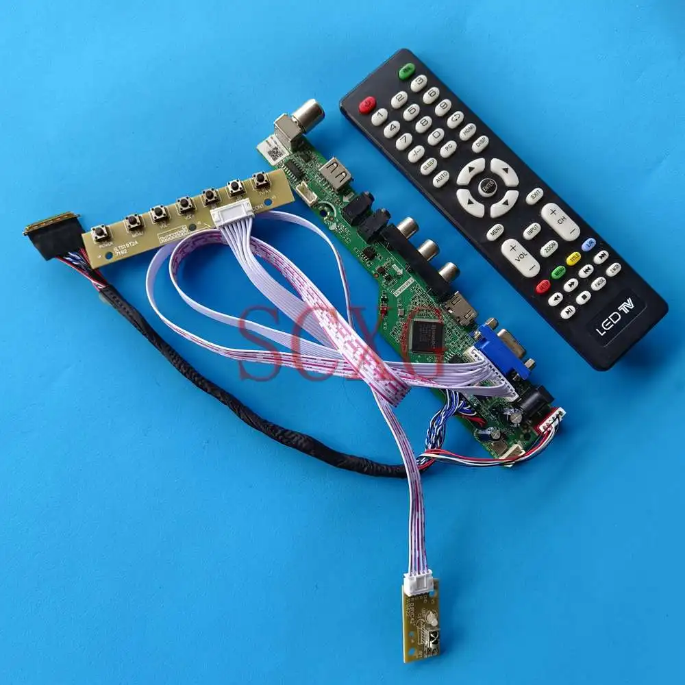 

Monitor Driver Board DIY Kit Fit LP173WD1-TLC1 VGA HDMI-Compatible AV USB 1600 900 LVDS 40 Pin 17.3" Laptop Analog TV Signal