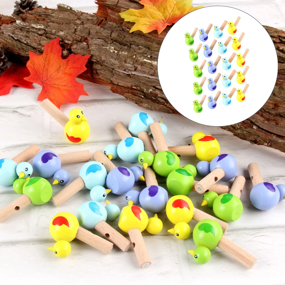 

Bird Whistle Kids Toys Musical Instrument Adorable Whistles Children Wooden Cartoon