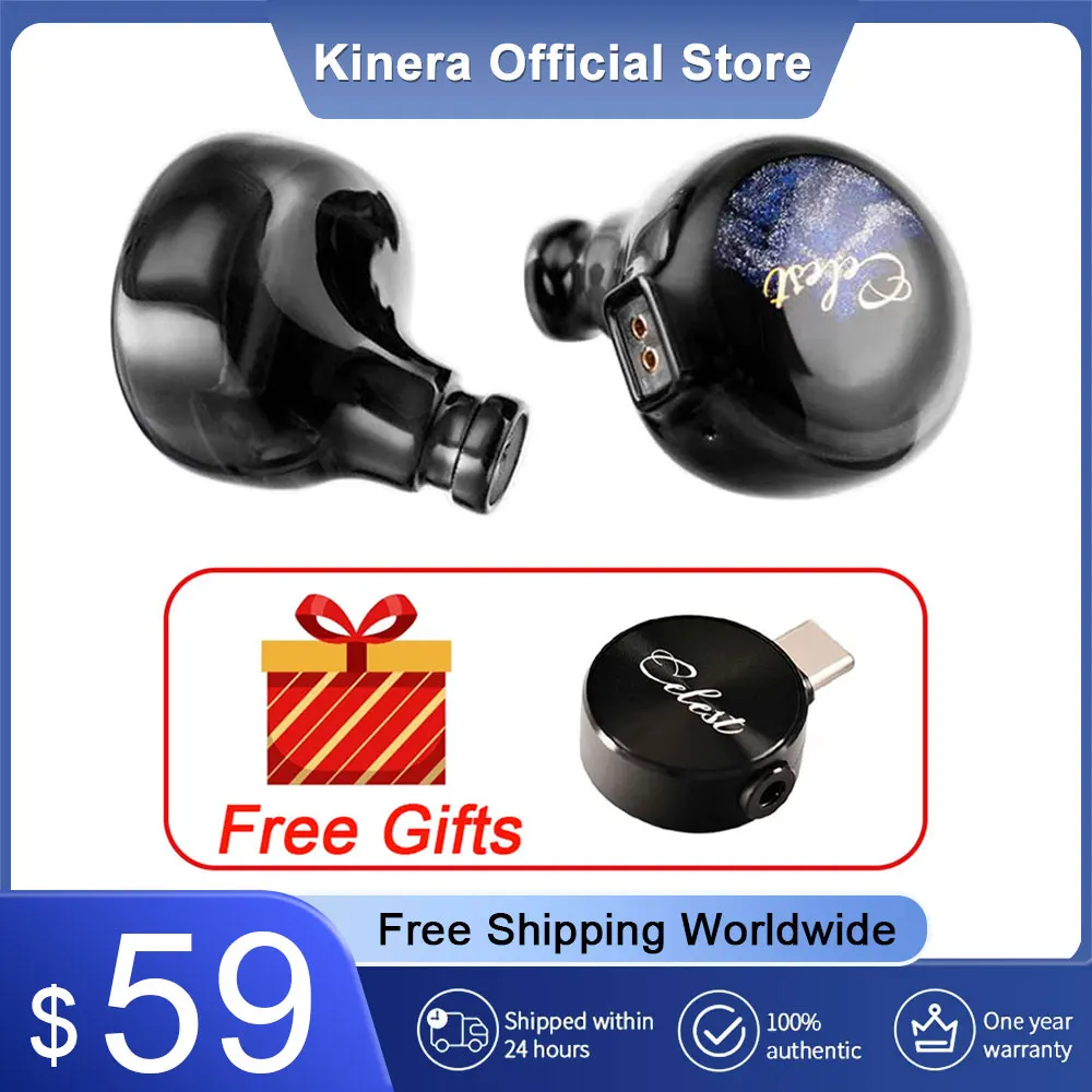 Наушники Kinera Celest Pandamon 2 0 10 мм квадратный драйвер SPD плоские внутриканальные