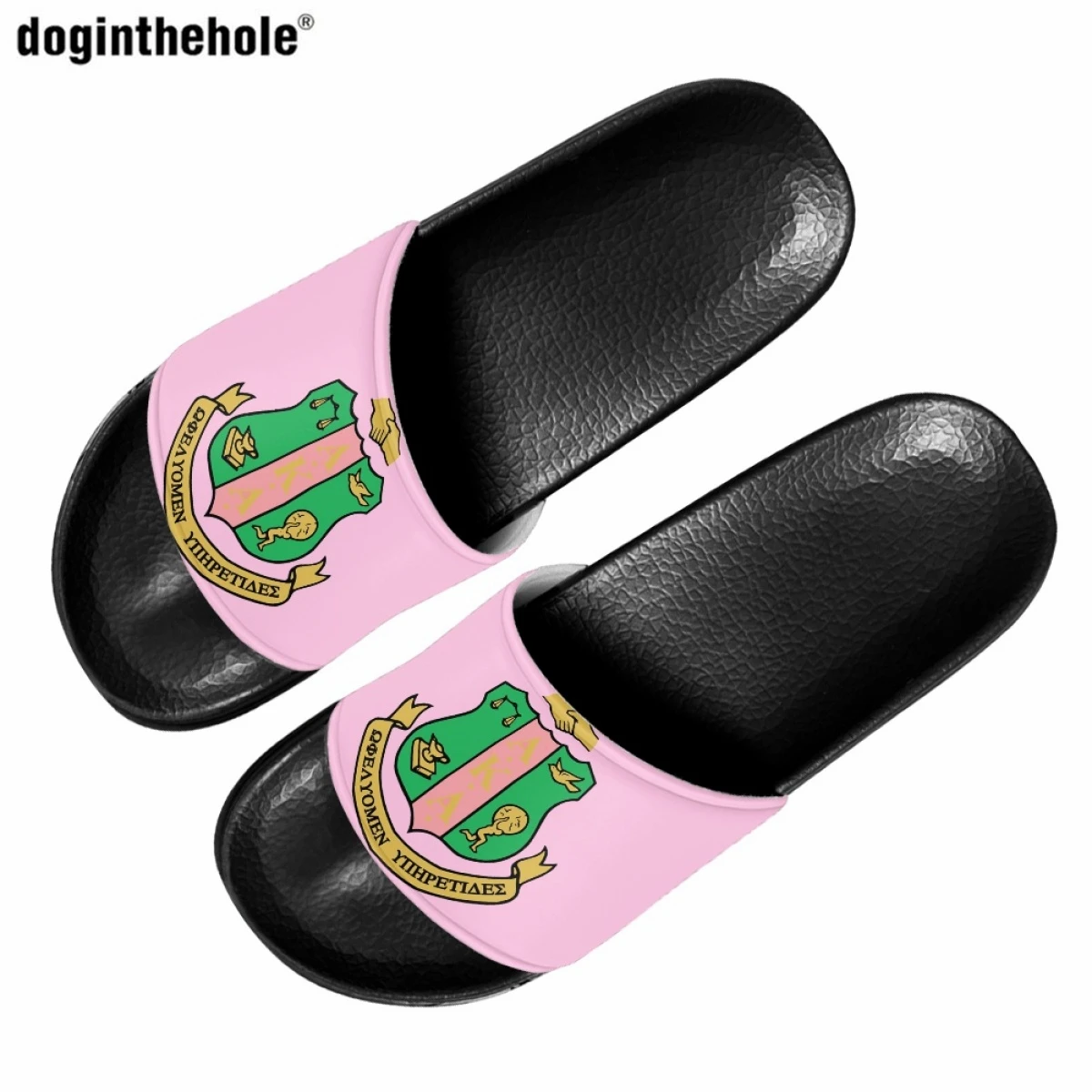 

Doginthehole Alpha Kappa Alpha Sorority Women's Fashion Summer Slippers Home Non-slip Slippers Outdoor Couple Beach Sandals
