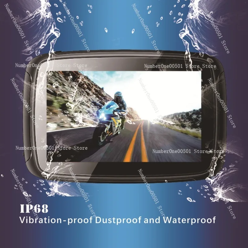 Мотоциклетный навигатор 7 дюймов водонепроницаемый 5 высокое разрешение Android 6 0