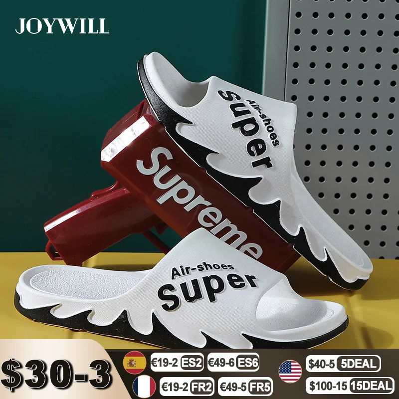 

Шлепанцы JOYWILL мужские из ПВХ, мягкие сандалии Нескользящие, уличные, плотные, для пляжа, для ванной и дома, лето 2022