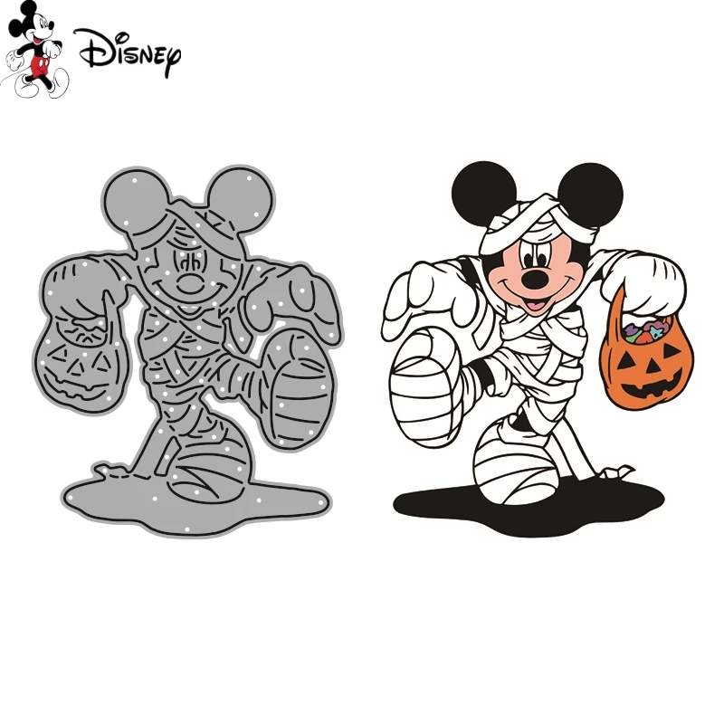 Вырубные штампы в виде мамы и Минни Маус на Хэллоуин для скрапбукинга тиснения