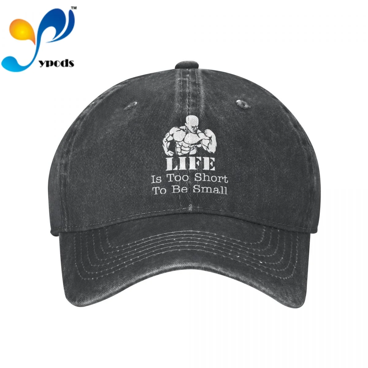 

LIFE Is Too Short To Be Small Bodybuilder Cotton Cap For Men Women Gorras Snapback Caps Baseball Caps Casquette Dad Hat