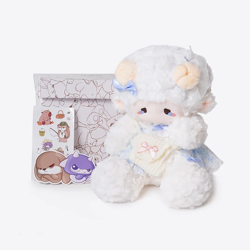 Тема Zeio окружающая сидячая слоеная кукла-ягненок 29 см милая плюшевая игрушка