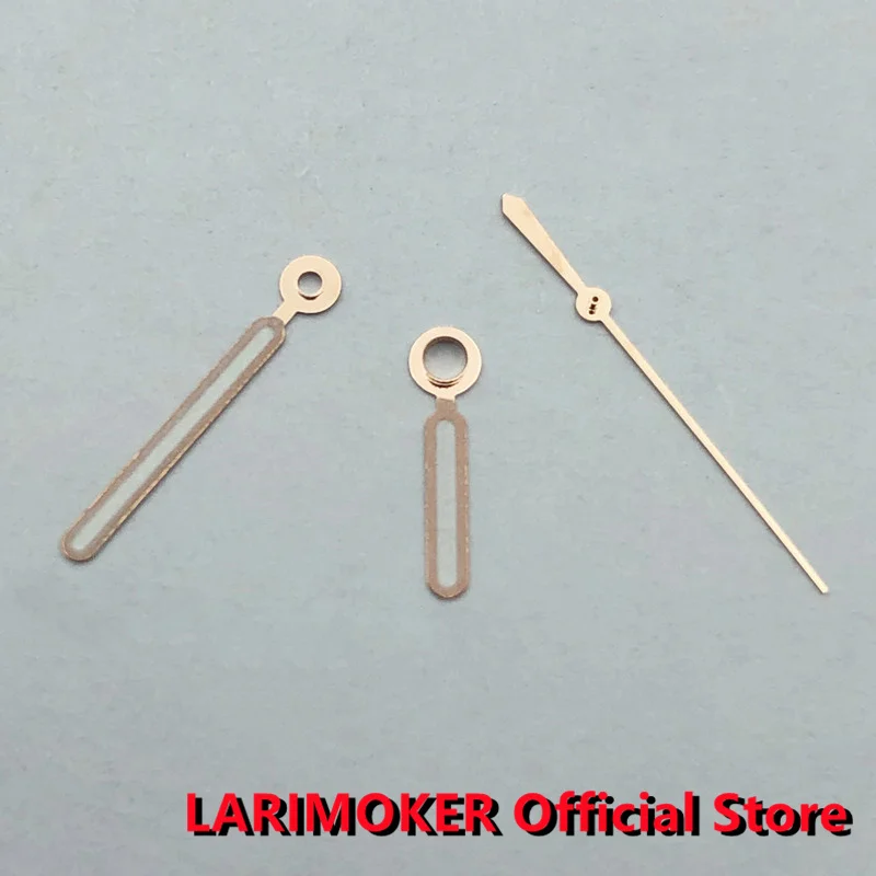 Цена LARIMOKER серебряные/розовые золотые часы руки зеленые светящиеся стрелки подходит для NH35 NH36 NH38 механизм
