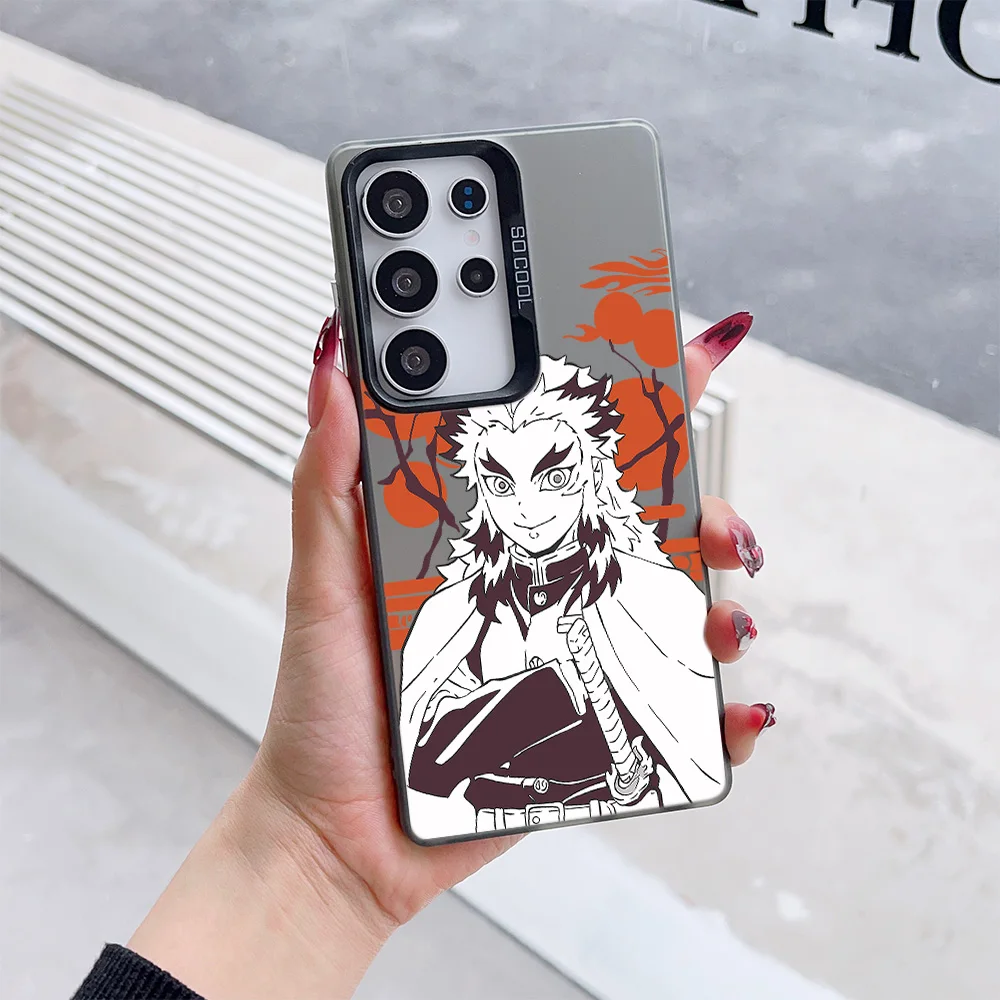Чехол для телефона Kimetsus No Yaiba для Samsung Galaxy S25 S24 S23 S22 S21 S20 Note20 FE Ultra Plus 4G 5G с защитой от падения, матовая задняя крышка (art.: 3920cd3ccb763) - 3920cd3ccb763