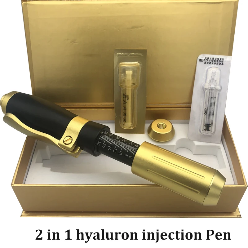 

High Pressure 2 In 1 Hyaluronic Pen Hyaluron Injection Pen for Anti Wrinkle Lifting Lip Hyaluron Gun 0.3ml &0.5ml Head 1 Set