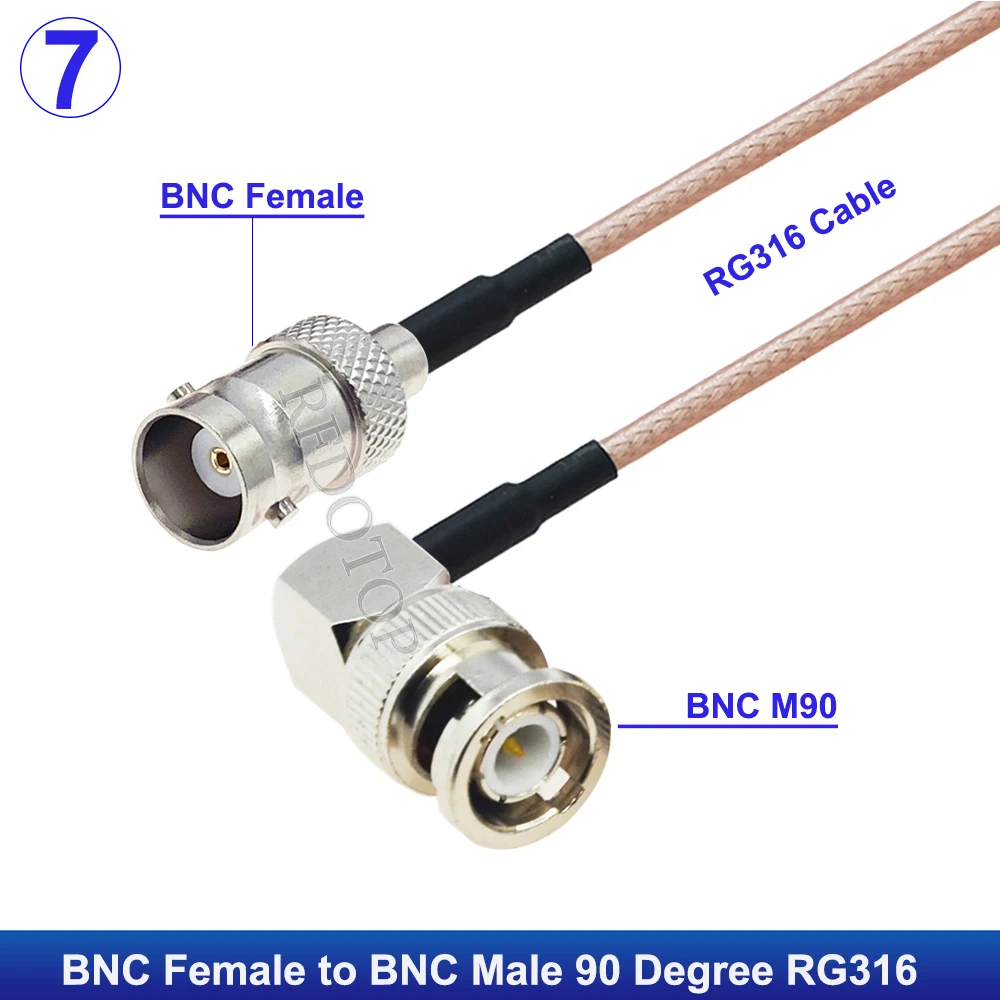 

RFDOTOP RG316 BNC штекер-BNC гнездовой кабель 50 Ом