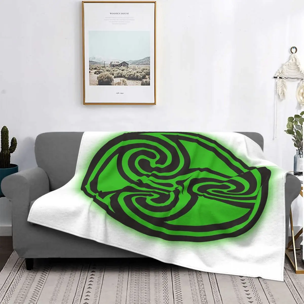 

Manta celta verde de solsticio de Winter, colcha a cuadros para cama, funda de sofah, funda de verano para Kid