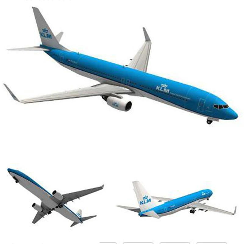 

1:100 Боинг 737 самолет голландские авиалинии 3D бумажная модель DIY игрушки ручной работы